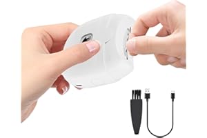 SOLITUZURODE Elektrischer Nagelknipser, Elektrische Automatischer Nagelschneider mit 2 Geschwindigkeiten, Sicherer Maniküre-Nagelknipser für Erwachsene, Kinder und ältere Menschen