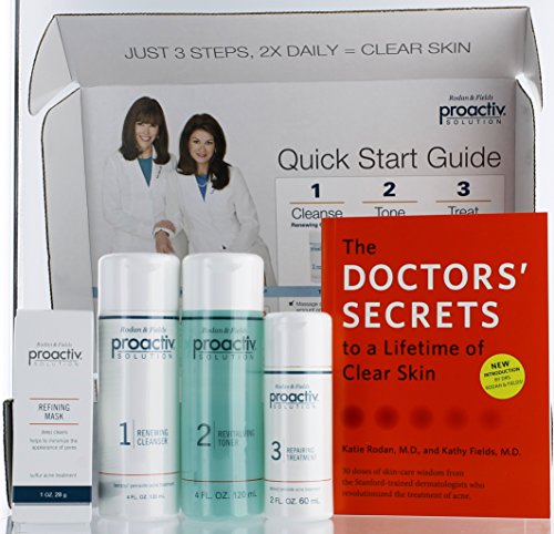 Proactiv Acne Solution 4 pc w/ Refining Mask Skin Care 60 Day Supply System Kit (2 Month Supply)