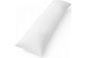 Utopia Bedding Kroppskudde 40×145 cm för sidosovare, vit | Kroppskudde, gravidkudde, för sidosovare, positioneringskudde för