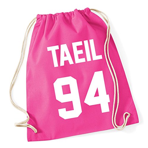 Hippowarehouse Taeil 94 Drawstring Cotton School Gym Bag 37cm x 46cm, 12 litres