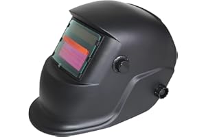 BOLTHO Solar Powered Welding Helmet Auto Darkening Hood with Adjustable Shade Range 4/9-13 for Mig Tig Arc Welder Mask (Black)