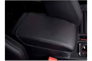 SHANGDELI Auto Armlehne Box Abdeckung Leder Schutzhülle für Mittelarmlehne Box für Passat B8 2016 2017 2018 (Schwarze Linie)