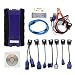 Produktbild NEXIQ-2 Bluetooth Link Software-LKW-Schnittstelle Kit Car Auto Fahrzeugmotoren Fehlerdiagnosestecker Scanner Tool Blue & Schwarz