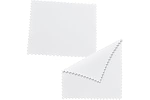 Fadcaer 30 Pezzi Panno di Pulizia d'Argento per Gioielli, Panno di lucidatura d'Argento Panno di lucidatura Riutilizzabile Panno di Pulizia dei Gioielli d'oro Panno di lucidatura su Due Lati