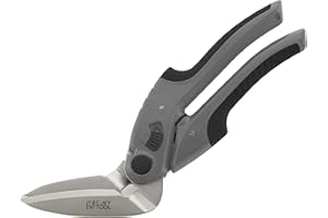 C.JET TOOL 10" Heavy Duty Scissors, Carpet Cutter, Industrial Scissors, Multipurpose, Scissors for Carpet, Cardboard, Leather, Pruning, Gardening, Professional Soft Grip Stainless Steel (Black)