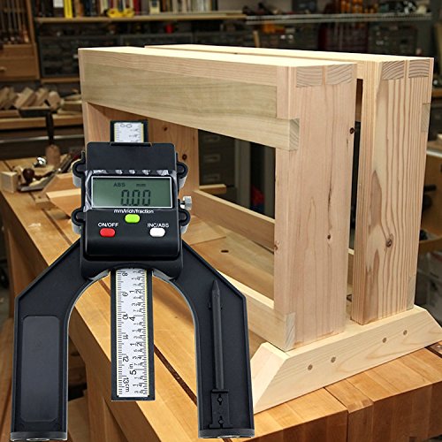 Digital 80mm (3 1/8 Zoll) Handfraser Selbststehende Aperture Tread Tiefenmesser Magnetische Fuse - 2