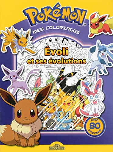 Pokémon - Mes coloriages - Evoli et ses évolutions