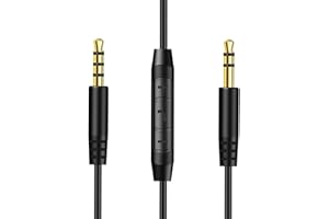 WEATWO Replacement Beats Headphone Audio Cable 3.5mm to 3.5mm Aux Cord Compatible with Beats by Dr Dre Solo3 Solo2 Studio3 Studio2 Wireless Pro Mixr Detox Sony WH-1000XM4 WH-1000XM5 with Mic & Volume Control