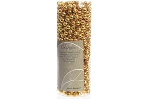 Decoris 566 Perlenkette gold, Kunststoff, 8mm x 10m