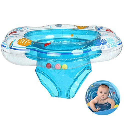 Preisvergleich Produktbild Tofree Baby Schwimmbad Baby Schwimmen Ring für Babys Aufblasbarer Schwimmtrainer Schwimmsitzring Geeignet für 1- 3 Jahre altes Baby(Blau)