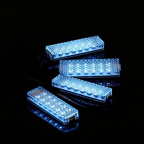 Car Styling Mobile App/ Bluetooth /Music/Voice Control Interior Floor Foot Decoration Light Cigarette LED Atmosphere RGB 4Pcs