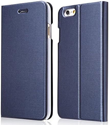 Luxury PU Leather Flip Case Cover for Apple iPhone 6 4.7" - Yihya Ultra Thin Slim Protective Stand Support Case with Convenient Personal Credit Card Slot Wallet Bookstyle Phone Cover Good for Watching and Writing--navy blue