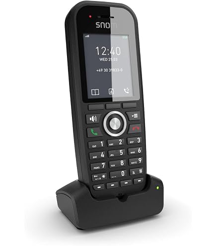 Téléphone Sans Fil Snom M65 DECT - Écran 2" - Vibreur - Autonomie 250h - Professionnel/Bureau