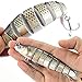 TRUSCEND Leurres de Peche Artificiel leurre Bait 8-articulés Topwater Life-Like Trash Swimbait...