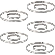 10 Colliers Soufflet Cardan Acier Inox - 5 Petits Et 5 Grands - Pour Joints Homocinétiques - Réglables 31-127mm