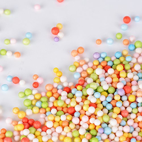 2 Beutel Mini Styroporkugeln Handwerk ca. 0,7 cm / 0,2 cm DIY Schaumstoff Dekoration Styroporkügelchen Füller - 5