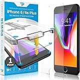 Diseño especial para Iphone 6/6S Plus - nuestro vidrio templado Asahi es de gran calidad, ultrafino (0.33mm de espesor) y ultraresistente. Su dureza de 9H protegerá tu pantalla de la suciedad, de los golpes y de los arañazos.