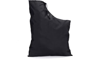 LUNAH Sac sous vide pour souffleur de feuilles, sac de décharge en polyester avec fermeture éclair sous vide, efficacité de collecte de poussière, pour râteau et souffleur de feuilles sous vide