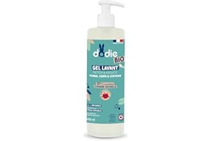 DODIE Gel Lavant Bio - visage, corps et cheveux - dès la naissance - 400mL