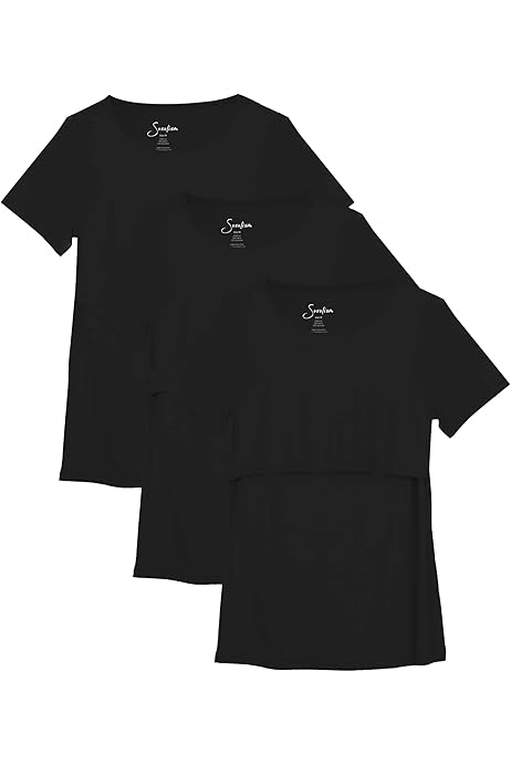 Soft Nursing Top With Hidden Zipper - Easy Breastfeeding Shirt For Moms