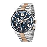 SECTOR Herren Analog Quarz Uhr mit Edelstahl Armband R3253575005
