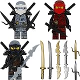 LEGO Ninjago 3er Figurenset Ultimate 17 - Hands of Time Zane Kai Cole mit 11 GALAXYARMS Waffen Schwerter + 6 Bonus Schwerter - Ninjago