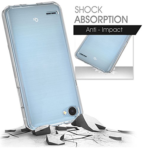 Funda LG Q6 Ferlinso Protecci  n contra ca  das Air h  brido cristal claro TPU parachoques con  Protector de Pantalla  la PC r  gida contraportada para LG Q6  Transparente 