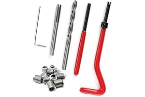 Young Wolf Kit de 15 piezas de reparación de roscas helicoilares M9 x 1,25 x 13,5 mm