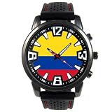 Colombia Reloj para hombre con correa de silicona