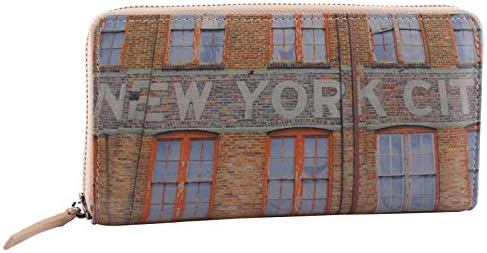 New York Apartment Window Print Synthetic Matinee Purse