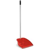 Maya - MAX Waste Dustpan in PP with Rubber Lip and Metal Stick for Household Cleaning | 26 x 25 x 80 cm | Sturdy and Stable w