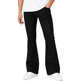 THIRD QUADRANT Men’s Bootcut Wide Leg Jeans | Relaxed Fit Denim Jeans for Men | Flared Leg Casual Streetwear Jeans | Mid Rise