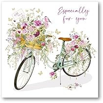 Abacus Cards General Female Blank/Birthday Card - 'Streamside Planting' Flowers & River Walk - Eco-Friendly & Recyclable - From The BBC Gardeners' World Range - View #4