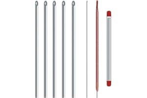 KEFU01 Folewr 5 unids/set metal hueco gas aguja acero inoxidable rápido cebo superior penetrar lombriz tierra pesca engranajes herramientas