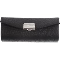 FOMIYES Lippenstift-Etui Aus PU-Leder Mit Spiegel – Tragbarer Organizer Für Lippenstifte | Kompakt, Blau Glänzend