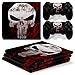 Produktbild Schädel Design Vinyl Aufkleber Aufkleber Für PS4 Pro Konsole + 2 Controller Haut Aufkleber Für Playstation 4 Pro Spiel Zubehör