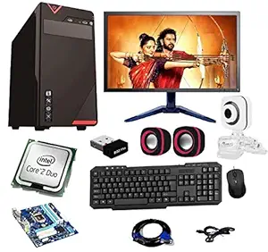 ROLLTOP Assembled Desktop Computer, Intel Core 2 Duo 3.0 GHZ Processor, G 31 Motherboard, 17 Inch LED, 4 GB RAM, Windows 7 & Office Trial Version with Web Camera Mic Speaker (160)