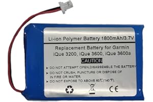 STARNOVO 3.7V 1800mAh Replace GPS Navigator Battery for Garmin iQue 3200, iQue 3600, iQue 3600a,(P/N 1A2W423C2, A2X128A2)