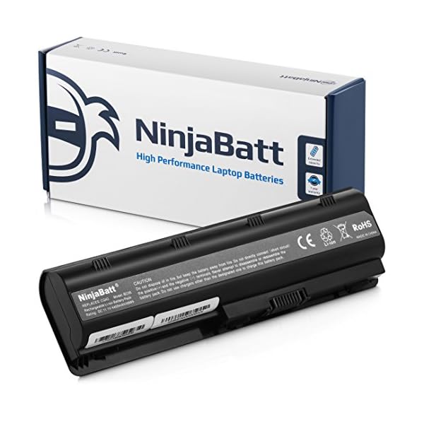 NinjaBatt Battery for HP 593553-001 MU06 593562-001 593554-001 Pavilion G6 G62 HSTNN-LB0W HSTNN-UB0W HSTNN-Q62C HSTNN-E08C HSTNN-DB0W WD548AA HSTNN-LBOW HSTNN-E09C Presario CQ56 CQ57 [10.8v 4400mAh]