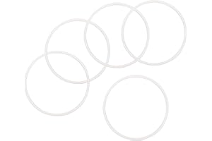 QUARKZMAN silikon O-ringar 75 mm AD 3 mm bredd VMQ tätning tätningar för ventiler slang reparation vit 5-pack