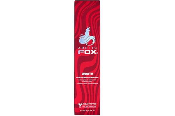 ARCTIC FOX Coloration capillaire semi-permanente vibrante 100% végétalienne et sans cruauté envers les animaux Wrath 165 ml e