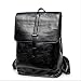 Produktbild Men's Black Casual Retro PU Leder Doppel Tasche PC Tasche Studenten Schultasche