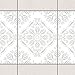 Produktbild Fliesen Bordüre - Rosamunde White Light Grey 20cm x 15cm, Setgröße:20teilig