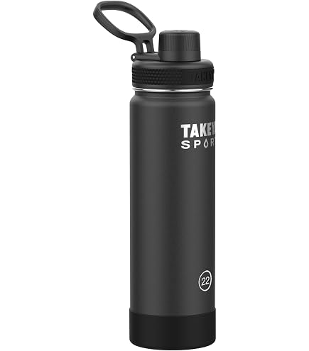 Takeya Sport Isolierflasche 625 Ml Mit Ausgießer - Doppelwandig, Kupferisolierung, Wasserdicht, Farbe Touchdown Teal