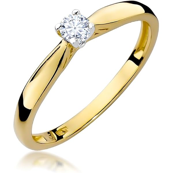 Damen Ring ''Herz'' Mit Brillanten 375 Rotgold Verlobungsring Goldring Online Kaufen