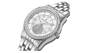 Timothy Stone COLLECTION HUSTON - Orologio da polso donna, colore Oro Bianco