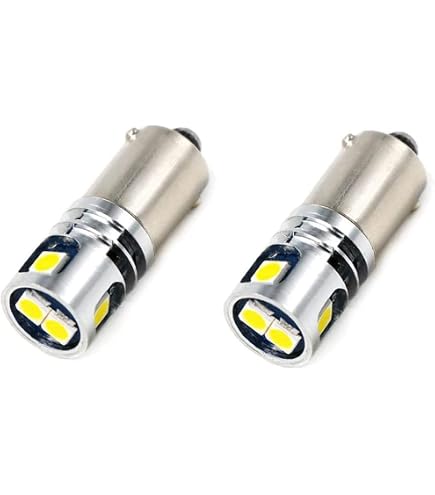 Ruiandsion - 2 Lampadine LED BA9S Rosse 12 V 1895 1891 53 57 Lampadine LED 47830 64111 3893 LED Per Interni Auto Cupola Mappa Targa Guanto Box Luci