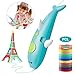 Produktbild 3D Stift Set, ALDOM 3D Stifte für Kinder mit 12 Farben PCL Filament 1.75mm, 3D Pen kreatives Geschenk für Erwachsene Kritzelei, Zeichnung und Kunst & handgefertigte Werke,Niedrigtemperatur,Blau