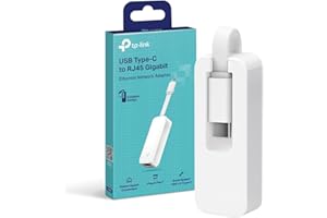 ‎TP-LINK TP-Link USB C Ethernet Adapter 1000Mbps, USB C LAN Adapter Netzwerkadapter Kompatibel mit iPhone 17, iPad, MacBook, Windows, Galaxy S25, Faltbar und tragba (UE300C)