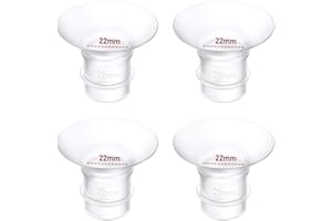 GOCROWEEN 4 Stücke Flanscheinsätze 22mm für Momcozy M9/M6/M5/S12 Pro/S9 Pro/Medela/Spectra/Bellababy/Lansinoh/Elvie/Nuliie/KISSBOBO/ANWIKE 24mm milchpumpe,für 24mm Flansch/Schild der meisten Pumpen